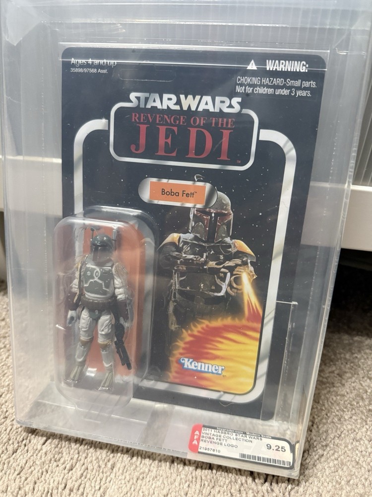 2010 SDCC Star Wars Vintage Collection VC09 Boba Fett – UNPUNCHED – AFA 9.25