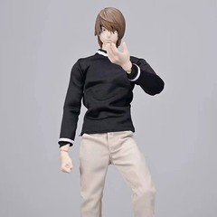 Death Note L Yagami Light 1/6 Action Figure Anime Model Toy Boxed Real Clothes