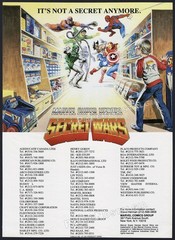 MARVEL SUPER HEROES SECRET WARS – Original 1985 Trade AD / poster – Earl Norem