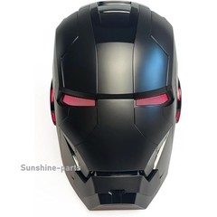 2025 Iron Man MK5 1:1 Helmet Wearable Voice-control Mask Cosplay Black AUTOKING