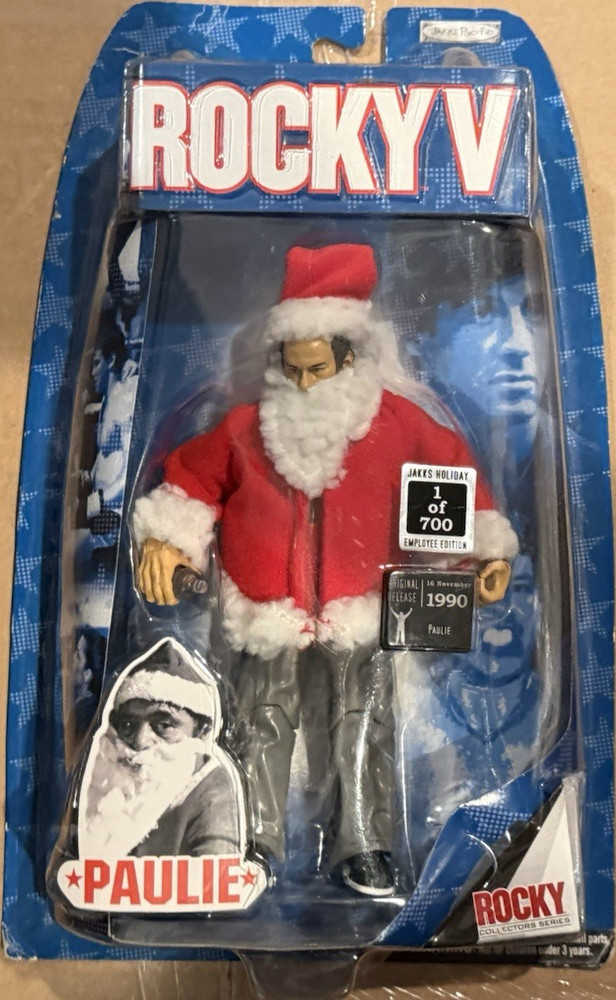 Jakks Rocky V Santa Paulie Action Figure Exclusive 1 Of 700 Holy Grail Rare New