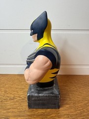 Vintage 2013 Marvel Studios Ceramic Wolverine Piggy Bank 9.5” Tall