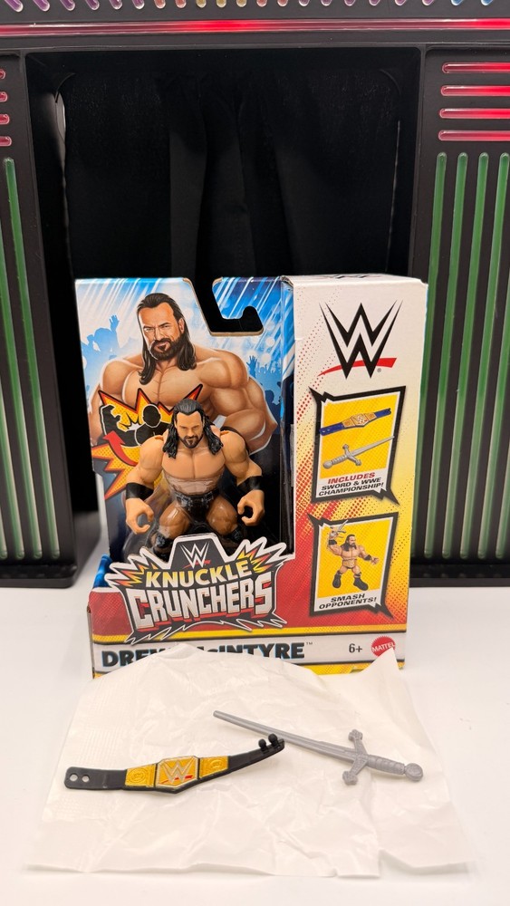 WWE Knuckle Crunchers Drew McIntyre action figure Mattel READ
