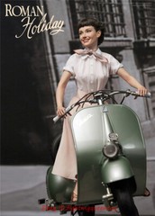 Blitzway 1/4 Roman Holiday-Princess Ann & 1951 Vespa 125 Scooter Statue INSTOCK