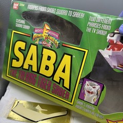 Bandai Mighty Morphin Power Rangers 1994 SABA “The Talking Tiger Saber” in box