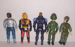 Action Figure Lot 3″ Soldier Dino Rider Sky Commander Battle force Construx Mask
