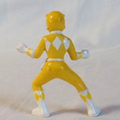 Vintage MM Power Rangers 5 piece set of 3″ Red Black Yellow Blue Pink 1994