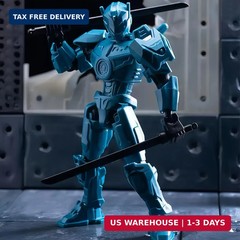 2 Pack T13 Action Figure Set, Already Assembled Titan 13 Robot, 5.5 Inch Posable