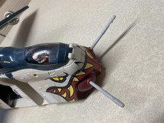 Star Wars Clone Wars Republic Gunship Tiger Shark Saga Vintage W/Missles+Drivers