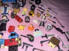 Large Mixed Lot of Robolox Action Figures & Accessories Toy Lot