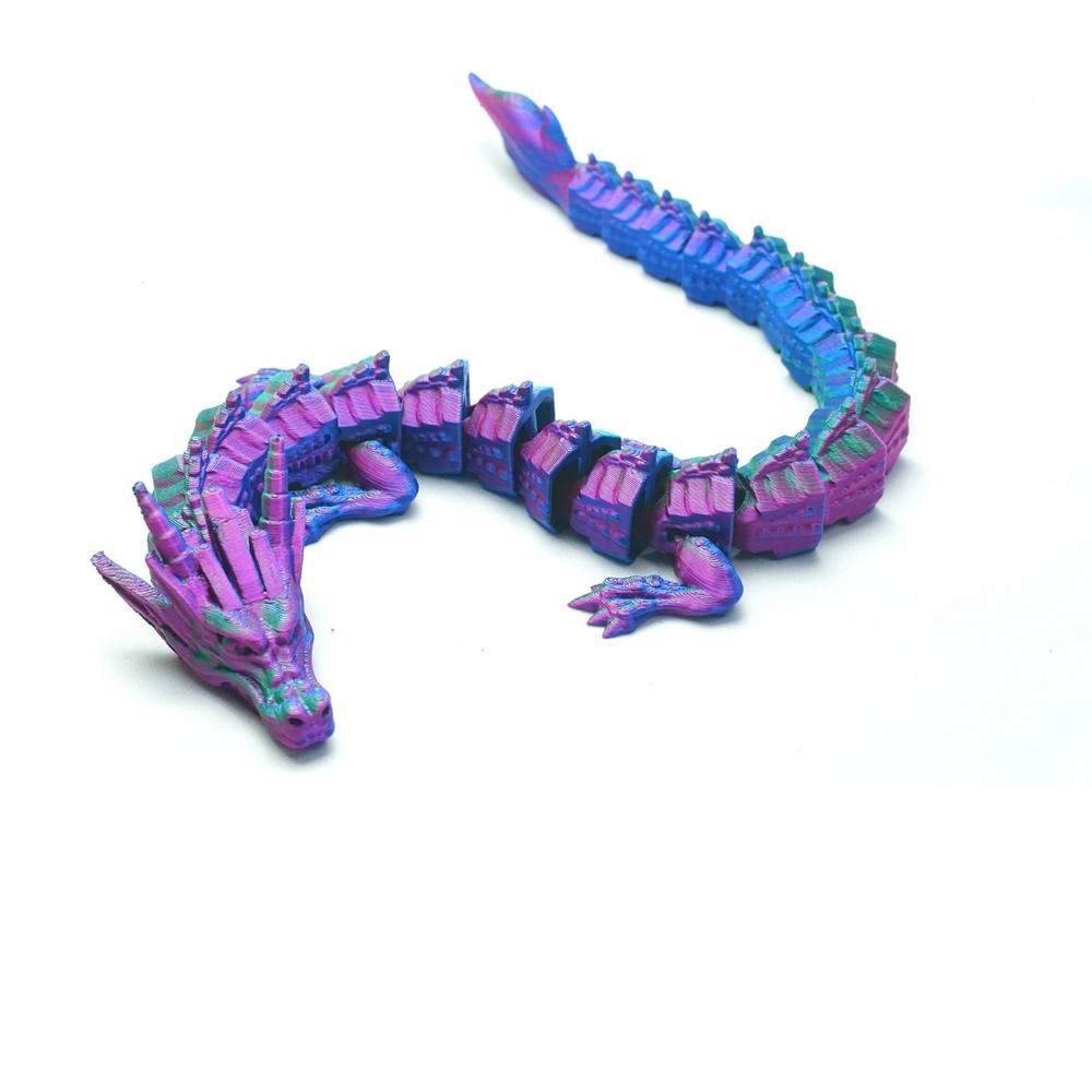 16.14inch 3D Printed Dragon Model,Articulated Animals figure,Toys Home Decor