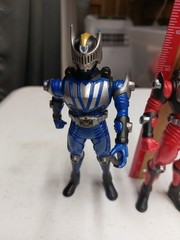 Karmen Rider BLUE KNIGHT and RED FIGURE As Shown R42 6 Inch Lot Of 2