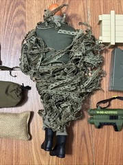 US army wearing ghillie suit GI Joe 12″ Vintage 1996 Hasbro
