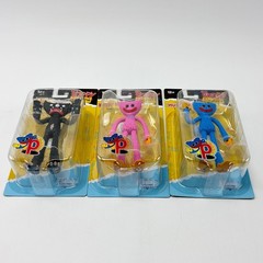 Poppy Playtime Bendy Figure Set Huggy Wuggy Kissy Missy Killy Willy McFarlane