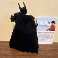 LEGO Batman Action Figure Black Plastic w/ Fabric Cape Included