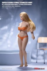 US TBLeague T05A 1/12 Super-Flexible Female Pale Seamless Body W/Head Clothes