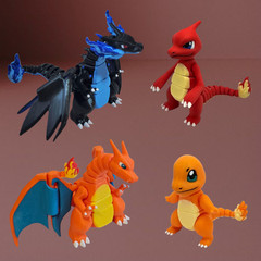 Articulated Charizard, Mega Charizard X, Charmeleon, Charmander, 3D Printed