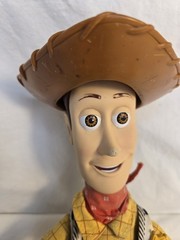 Disney Pixar Toy Story Fire Fightin’ Woody Soft Doll 2004 Drawstring WORKS READ