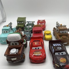 Disney Pixar CARS Mixed Lot Of 12 Die cast Plastic Tow Truck More