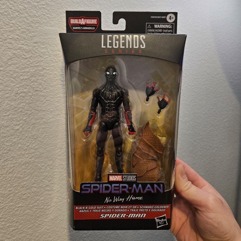 MARVEL LEGENDS SERIES SPIDER-MAN NO WAY HOME SPIDER-MAN (BLACK & GOLD SUIT)