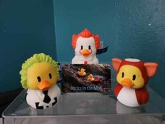 2.5″ Warner Brothers (WB) Rubber Ducks – Pennywise, Beetlejuice, and Gizmo