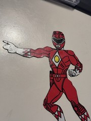 Vintage Power Rangers Die Cut Jason Red Ranger Likely Cereal Box See Pics 4×5.5