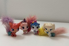 Disney Palace Pets Lot of 4 Figures Fuzzy Tails Princess