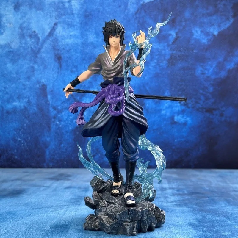HOT 25cm Naruto Anime Figure Uzumaki Naruto Uchiha Sasuke Action Model PVC Toy