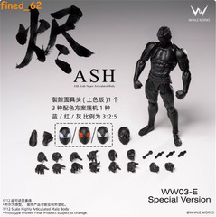 Whale Works WW03E ASH Black Skin Special Version 1/12 Male Action Figure Body