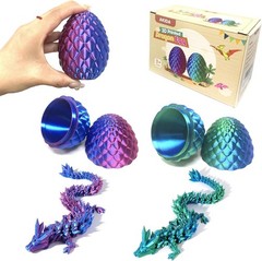 2 Pack 3D Dragon Eggs with Bendable Dragons – Perfect Sensory Fidget Toy