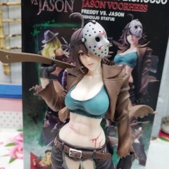 Horror Movie Freddy Vs Jason Bishoujo Statue Anime Action Figure Toy Boxed Gift