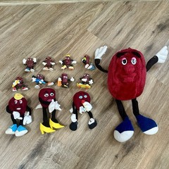 California Raisins Vintage 80s Figures Lot of 12 PVC Bendable Plush Advertising