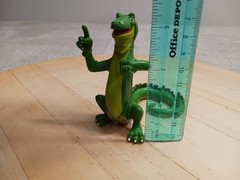 Vintage Rainforest Cafe Iggy Iguana Action Figure 2000 Poseable Green 3” Tall