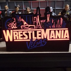 WWE Mattel WrestleMania 42 Vegas Logo Sound Reactive USB Lightbox Accessory
