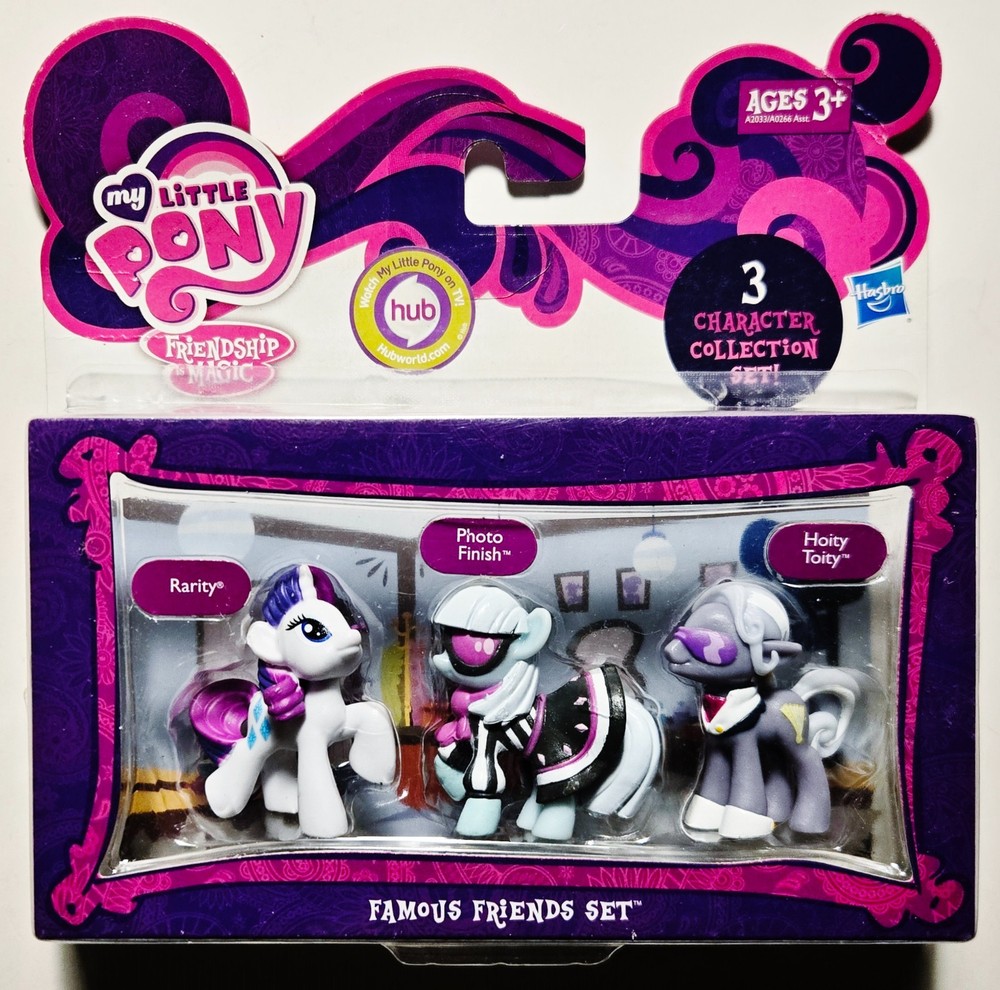 My Little Pony “Famous Friends” Minifigure Set *NEW* Hasbro 2012 Photo Finish