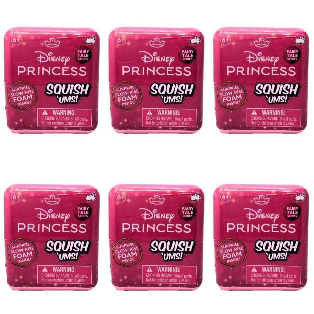 Disney Princess Squish ‘Ums Fairy Tale Series – Lot of 6 Sealed Blind Cubes
