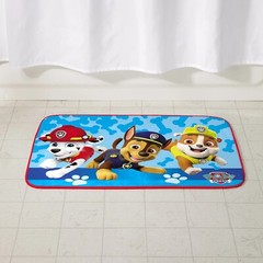 Nickelodeon PAW Patrol Polyester Foam Skid-Resistant Bathroom Rug 30” x 20” Blue