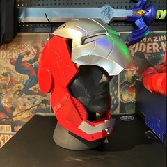 Iron Man Helmet MK5 Jarvis Wearable Electric Opening and Closing Helmet with Tra