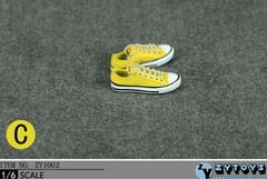 1/6 women shoes yellow Casual Chuck Sneakers for 12″ figure phicen hot toys❶USA❶