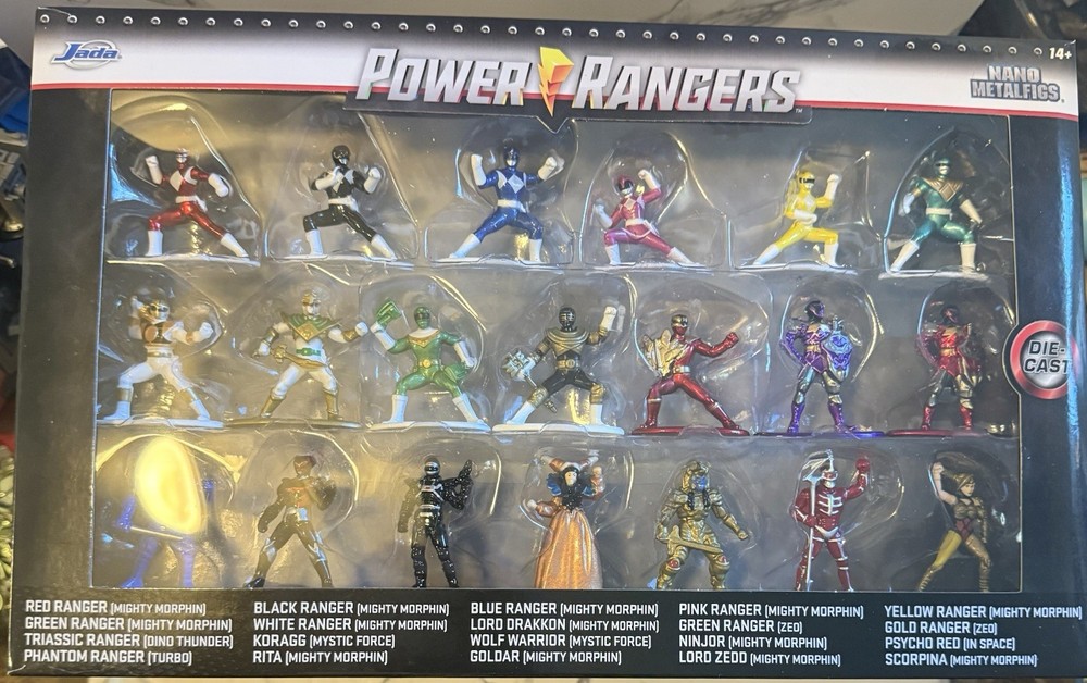 NEW Jada Toys 30771 Power Rangers 20-Pack Nano MetalFigs Mini-Figure Wave 1
