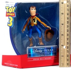 Toy Story 3 Disney Pixar Adult Collection 3.75″ SNEAK OUT WOODY figure cowboy