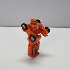 Vintage 1984 Gobot Spoons KO Machine Robo Series C-12 Orange Forklift