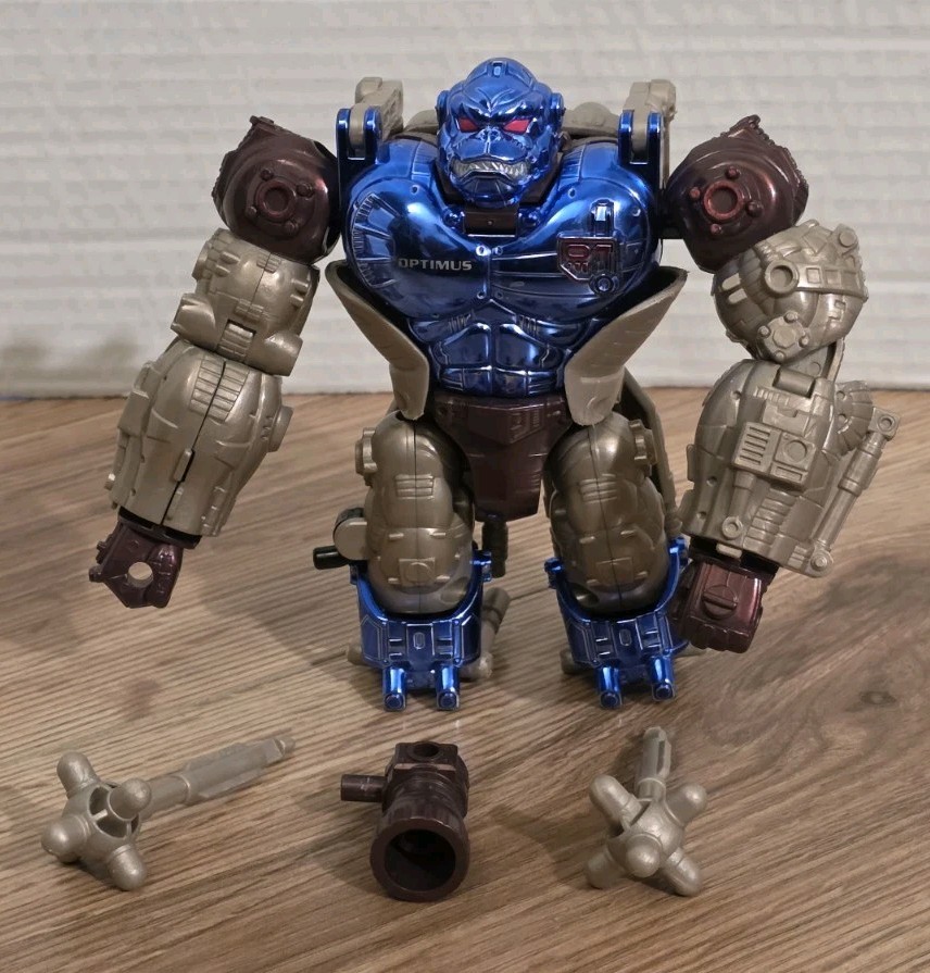 Transformers 1998 Beast Wars Mega Class Transmetals Optimus Primal 100% Complete