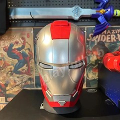 Iron Man Helmet Mk5 Electric Touch Control Helmet 1/1 Cosplay Led Eyes Mask