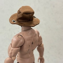 ATS-FH-BN: 1/12 scale fabric bucket hat for 6″ ~ 7″ action figures – Brown