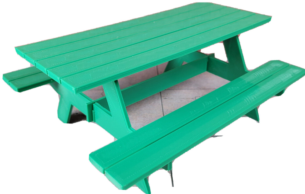 Picnic Table Model Prop Kit 1/10 Scale Action Figure Diorama Dollhouse Accessory