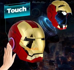 AUTOKING Iron Man MK5 1:1 Helmet Wearable Voice-control Golden Mask Cosplay US!!