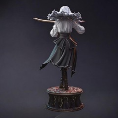 Fanart figure Maelle airbrush painted 9.8 inch Adult 17+