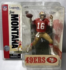 2006 McFarlane NFL Legends Series 2 Joe Montana RED JERSEY FIGURE 49ers New