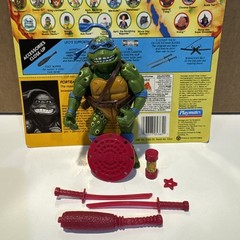 Tmnt RARE 1995 Movie Star Leo Purple/pink Weapon Variant W/card Back Playmates